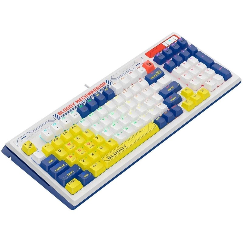 Клавиатура A4Tech Bloody B950 механическая синий/белый USB/LED (B950)