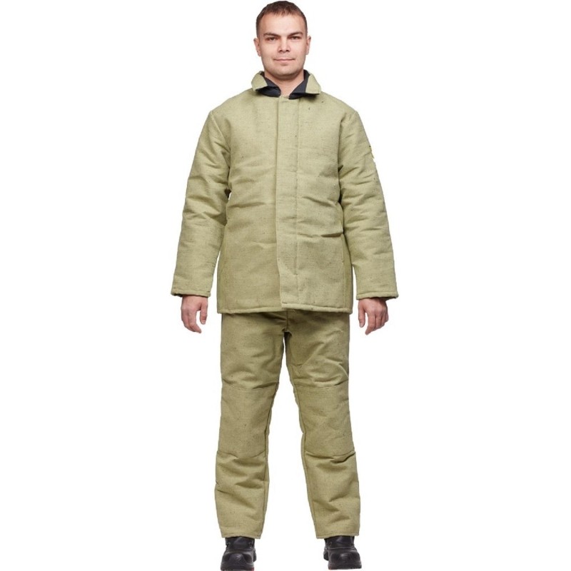 Костюм сварщика брезентовый утепл. кур/бр (модель КС02ПР) (52-54) 170-176
