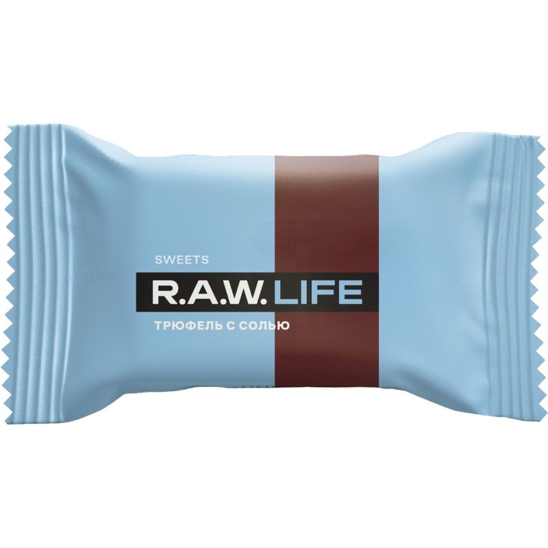 Конфеты R.A.W.LIFE SWEETS Трюфель с солью, 18гx20шт/уп