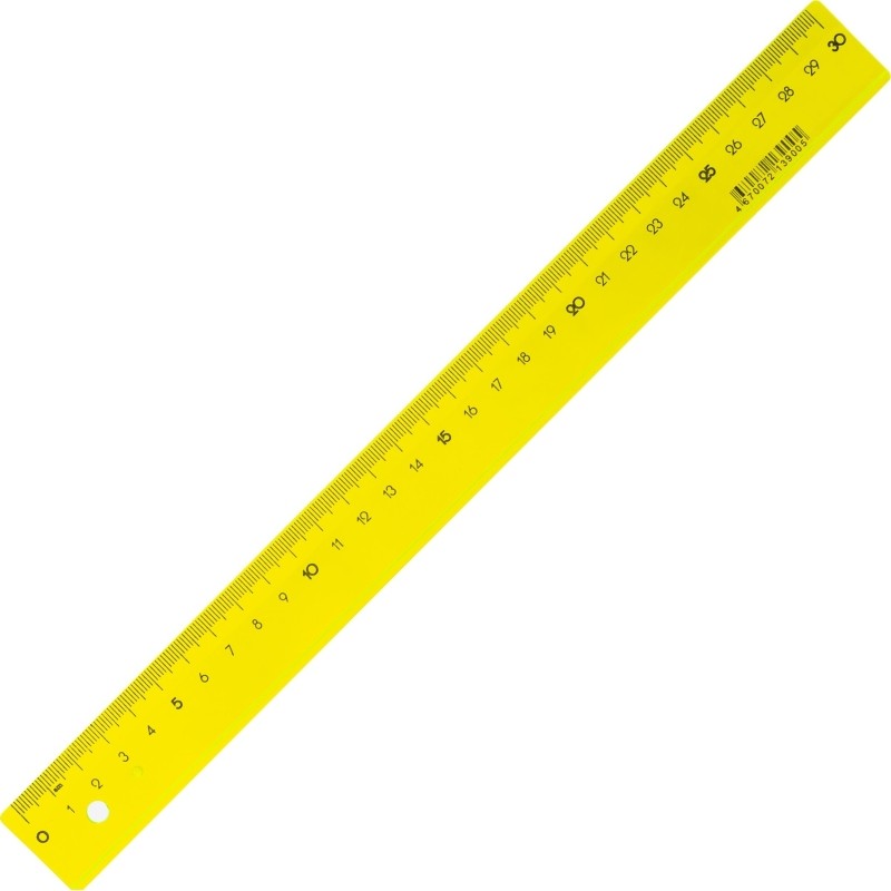 Линейка 30см Attache Bright Colours желтая