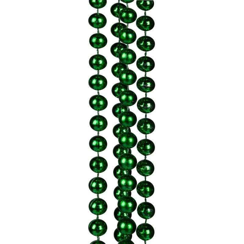 Бусы новогодние на елку Яркий праздник,  d 1 см, длина 1,8 м, зелен НУ-0054