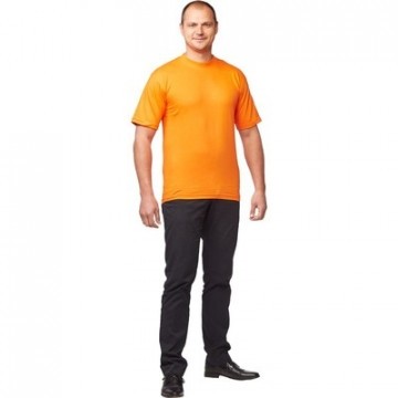 Футболка (160 г.) с кор.рукавом оранж (XL)