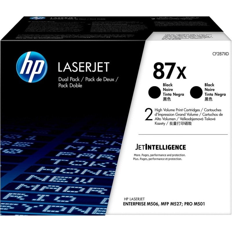 Картридж лазерный HP 87X CF287XD чер.пов.емк. для LJ M506/M527 (2шт/уп)