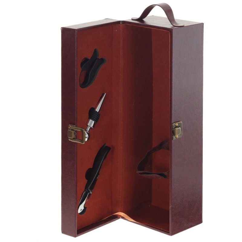 Шкатулка для бутылки с аксес. для вина, L12 W12 H35 см, 785587