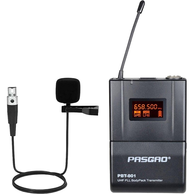 Радиосистема Pasgao PAW-920/2x PBT-801, 2-х канальная, 2 петличн мкф