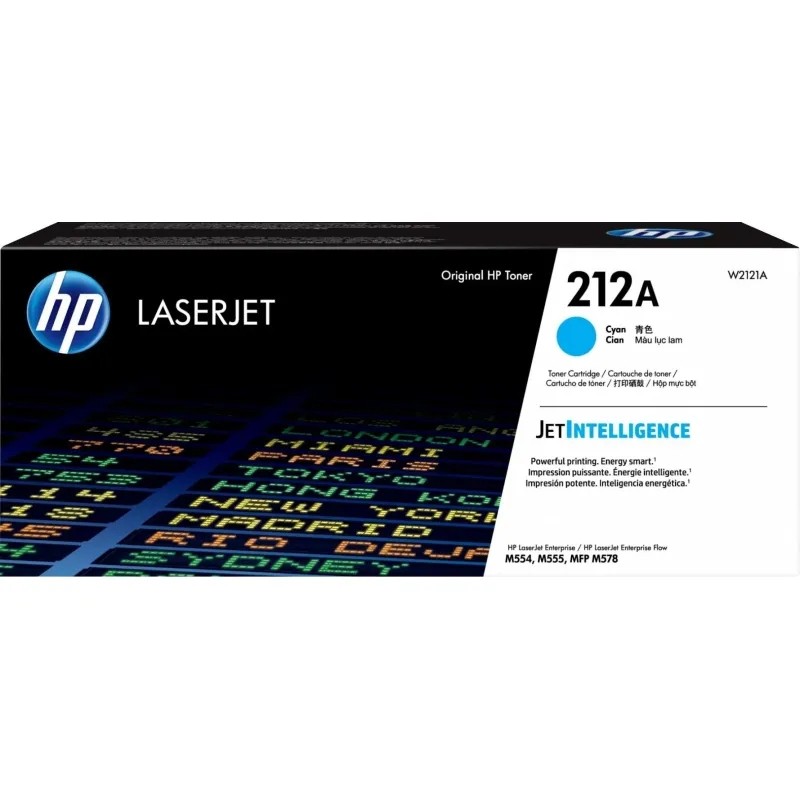 Тонер-картридж HP 212AY W2122A желтый для M554dn/M555dn/M555x/M578dn/M578x