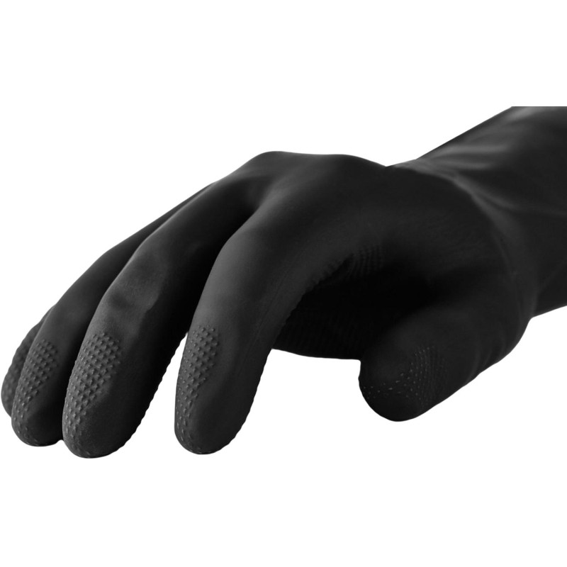 Перчатки латекс черный Manipula КЩС-1 (L-U-03/CG-942) р.7,ПС