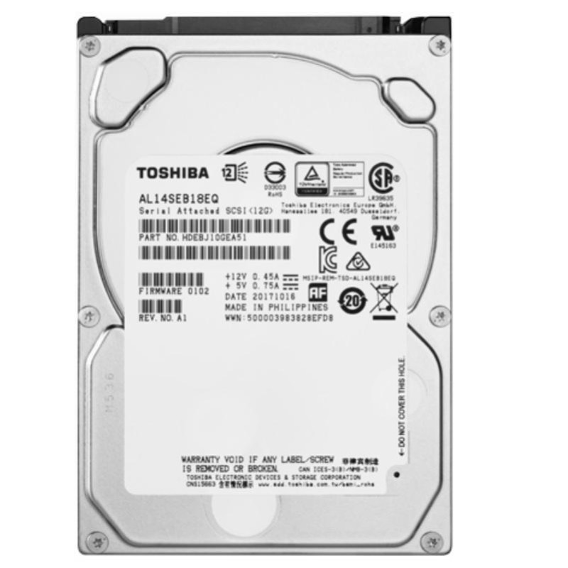 Жесткий диск Toshiba Enterprise HDD 2.5 SAS 1,8ТB, 1000rpm (AL15SEB18EQ)