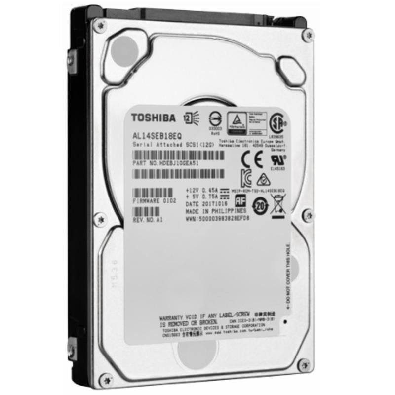 Жесткий диск Toshiba Enterprise HDD 2.5 SAS 1,8ТB, 1000rpm (AL15SEB18EQ)