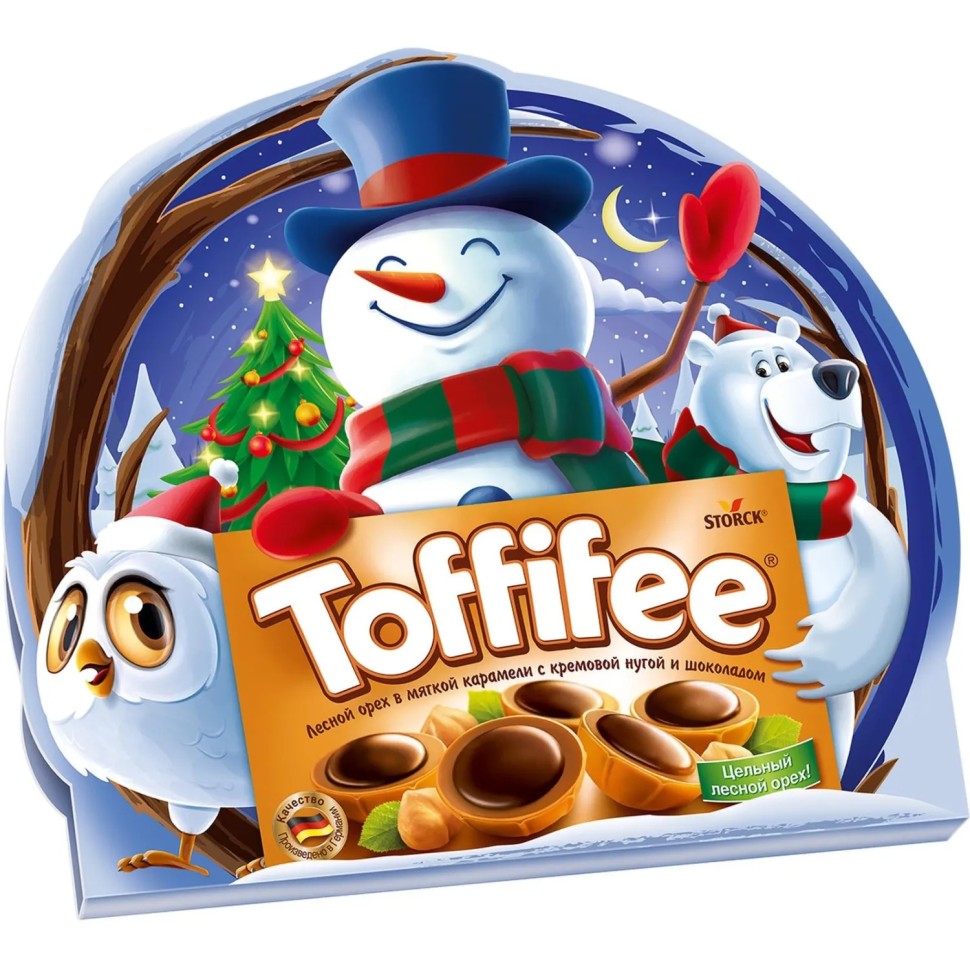 Конфеты Toffifee Снеговик (нг), 125г