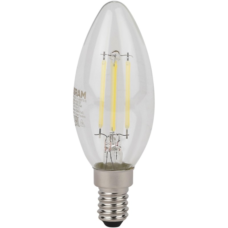 Лампа светодиодная OSRAM LSCLB60 5W/840 230VFILCL E14 FS1
