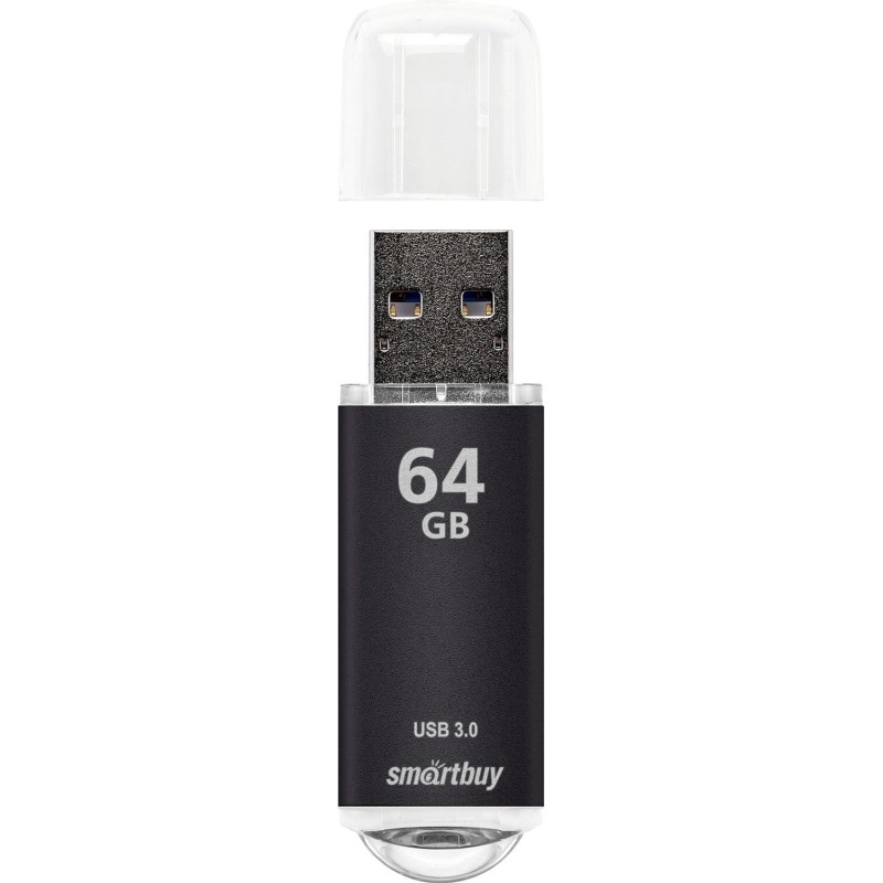 Флеш-память Smartbuy UFD 3.0/3.1 64GB V-Cut Black (SB64GBVC-K3)