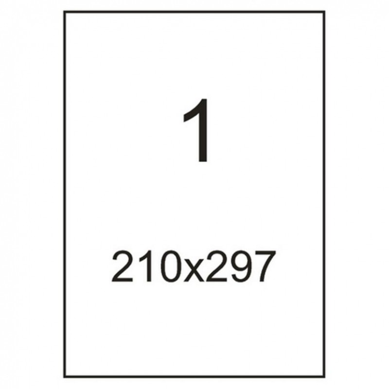 Этикетки самокл. ProMEGA Label BASIC 210х297мм А4  50 листов