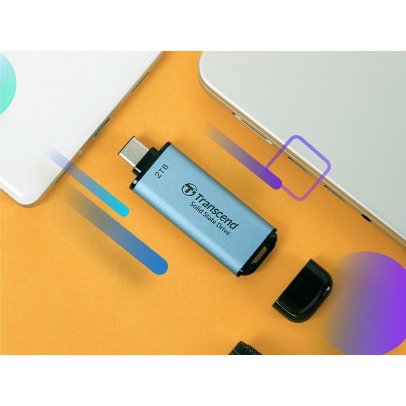 Портативный SSD Transcend ESD300 (TS512GESD300C) 512GB/USB 3.2/небесн-голуб