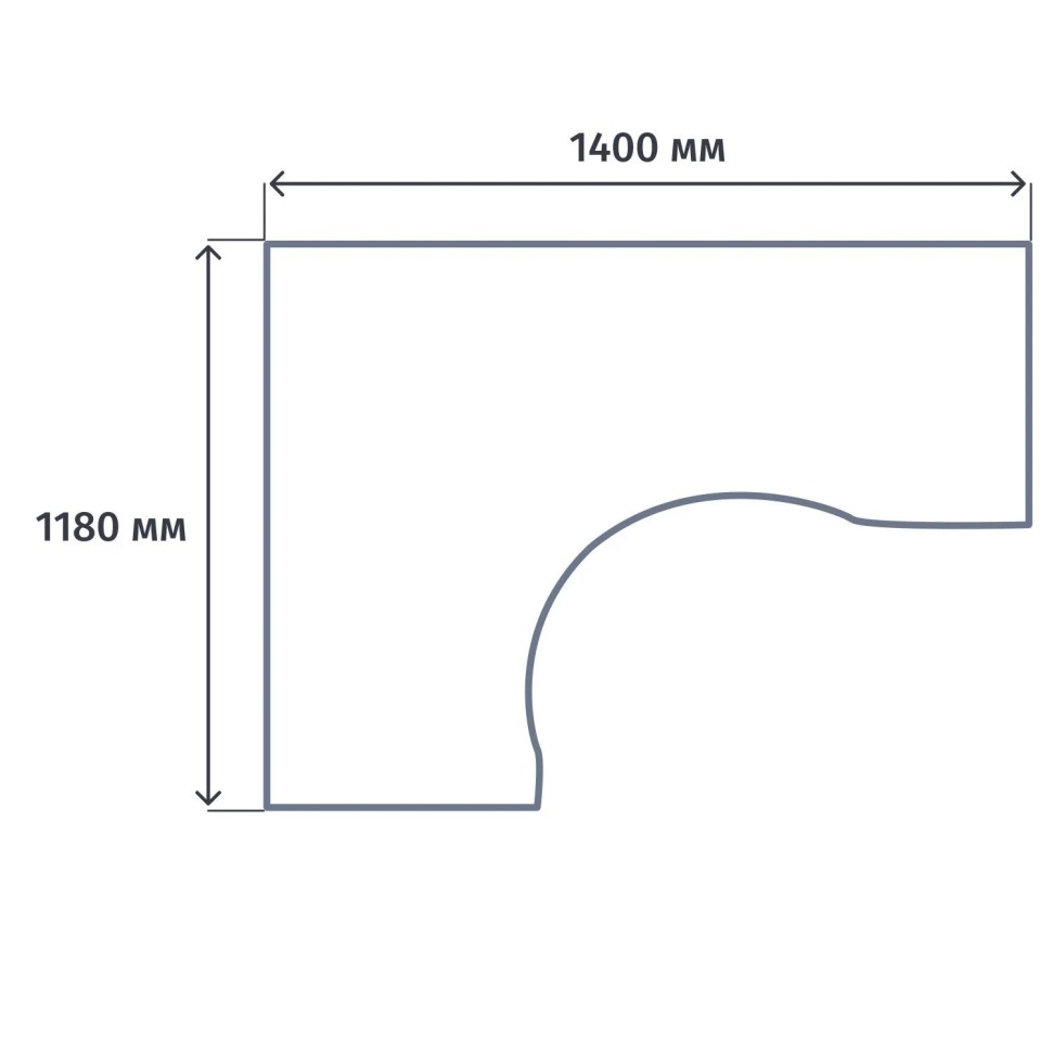 Стол эргономичный ST_Формула ФР 106 ОЕ левый ольха европейская