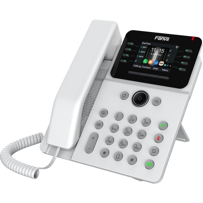IP-телефон Fanvil V62G White,HD voice,6 SIP,2.8 Inch,Opus+IPV6,15 DSS,PSU