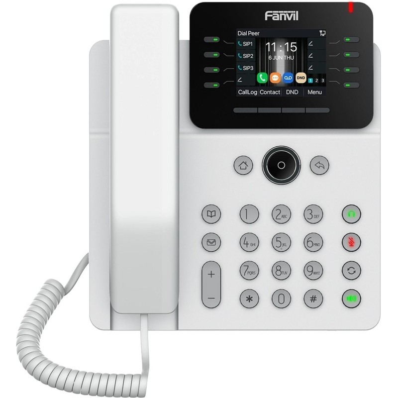 IP-телефон Fanvil V62G White,HD voice,6 SIP,2.8 Inch,Opus+IPV6,15 DSS,PSU