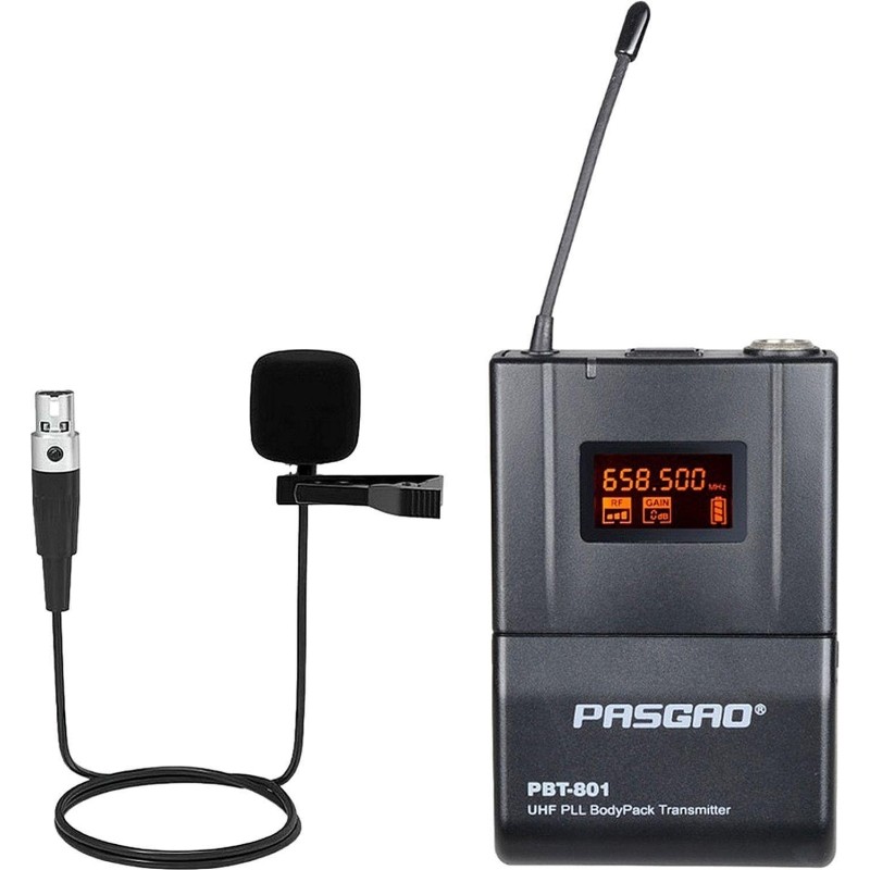 Радиосистема Pasgao PAW-900/PBT-801, 1 канальная, 1 петличн мкф