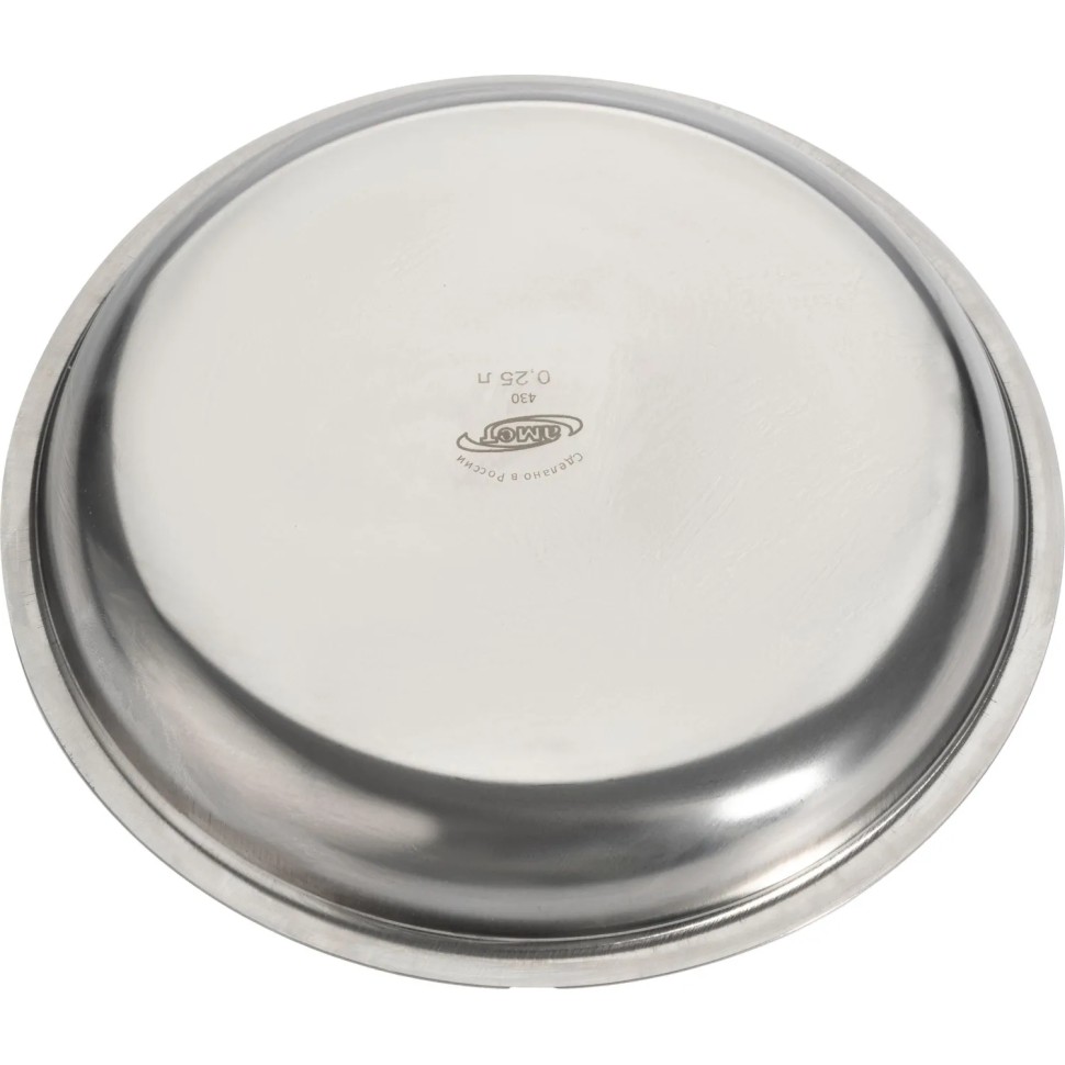 Тарелка мелк нерж 0,25л ТМ Amet Тарелка мелк нерж 0,25л ТМ Amet