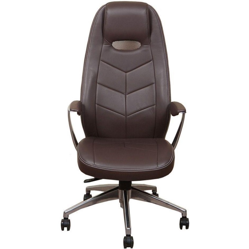 Кресло VB_Бюрократ ZEN BROWN кожа коричневая