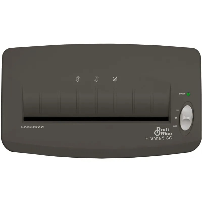 Шредер (уничтожитель) ProfiOffice Piranha 5CC, 4ур.секр,4х39мм,6лист,16л