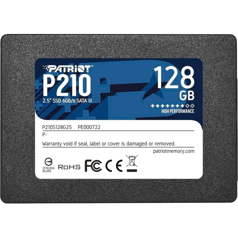 SSD накопитель Patriot SATA III 128Gb P210S128G25 P210 2.5