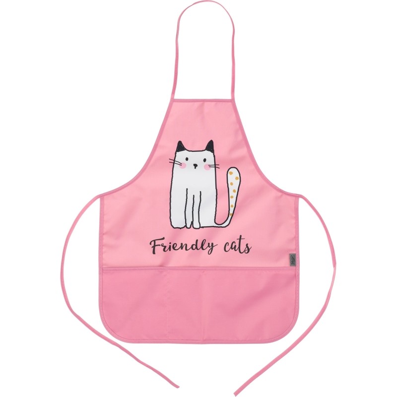 Фартук для труда Комус КлассFriendly cats карман,нарукв,490x390мм,ФН61-20-2