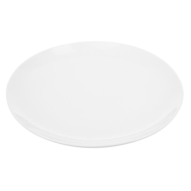 Тарелка Tvist Ivory без бортов, фарфор,D266мм, белая, фк4007