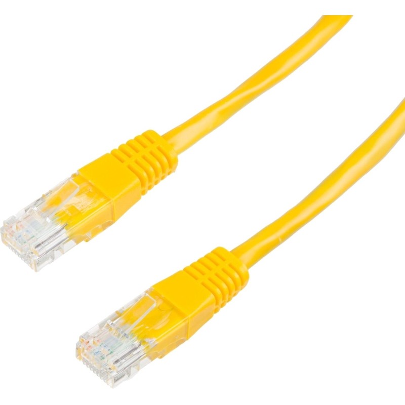 Патч-корд BigTech OPCC023 UTP CCA кат.5e/5м/литой/многожильный (желтый)