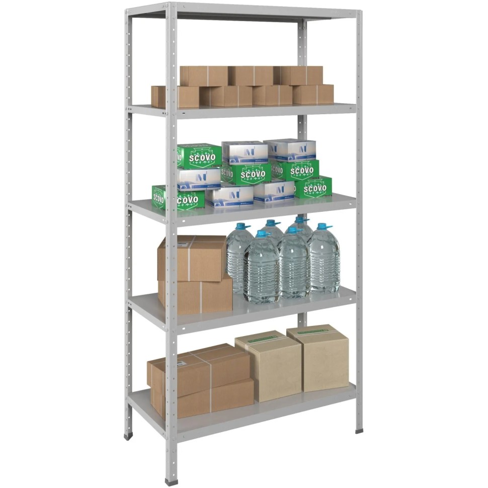 Стеллаж металлический MS Str 200/100х50/5 Стеллаж металлический MS Str 200/100х50/5