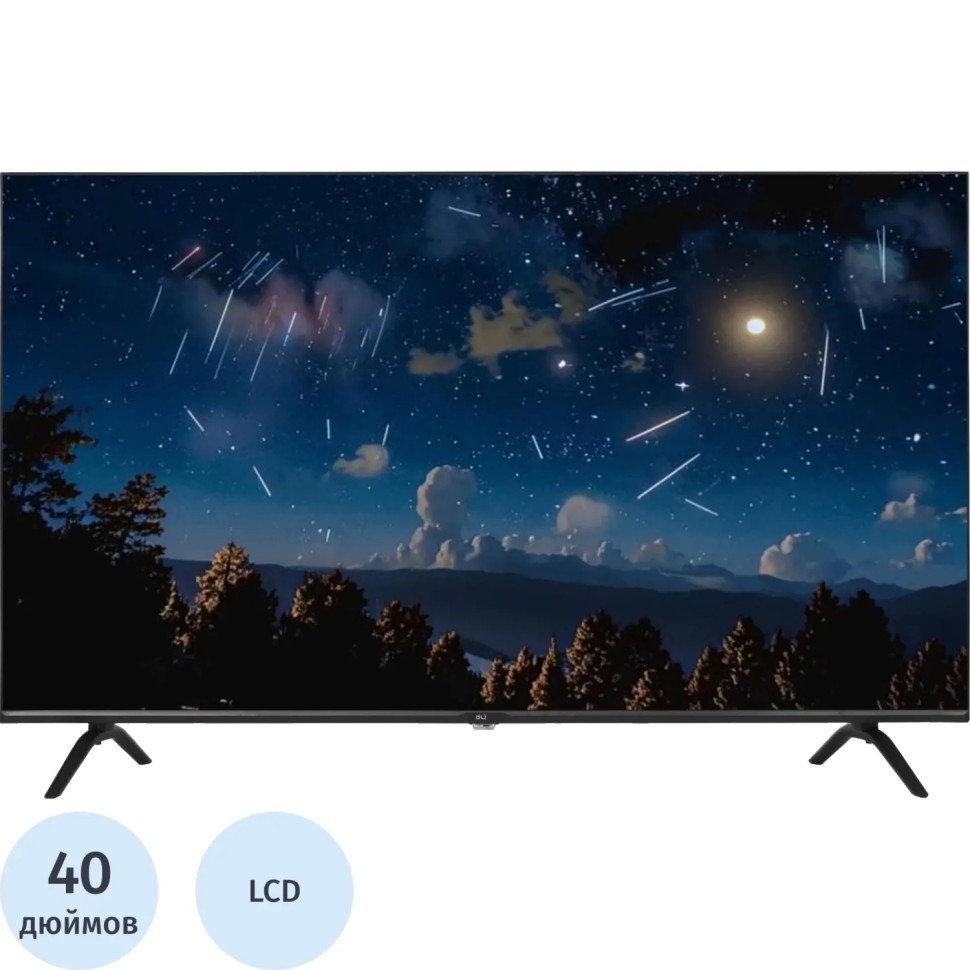 Телевизор BQ 40FS38B, FHD ready, смарт (Салют ТВ)