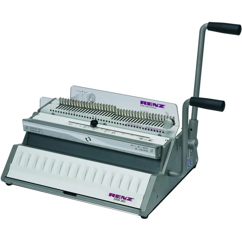 Брошюровщик Renz SRW 360, без огр., 25л./120л. мет.пруж. А4