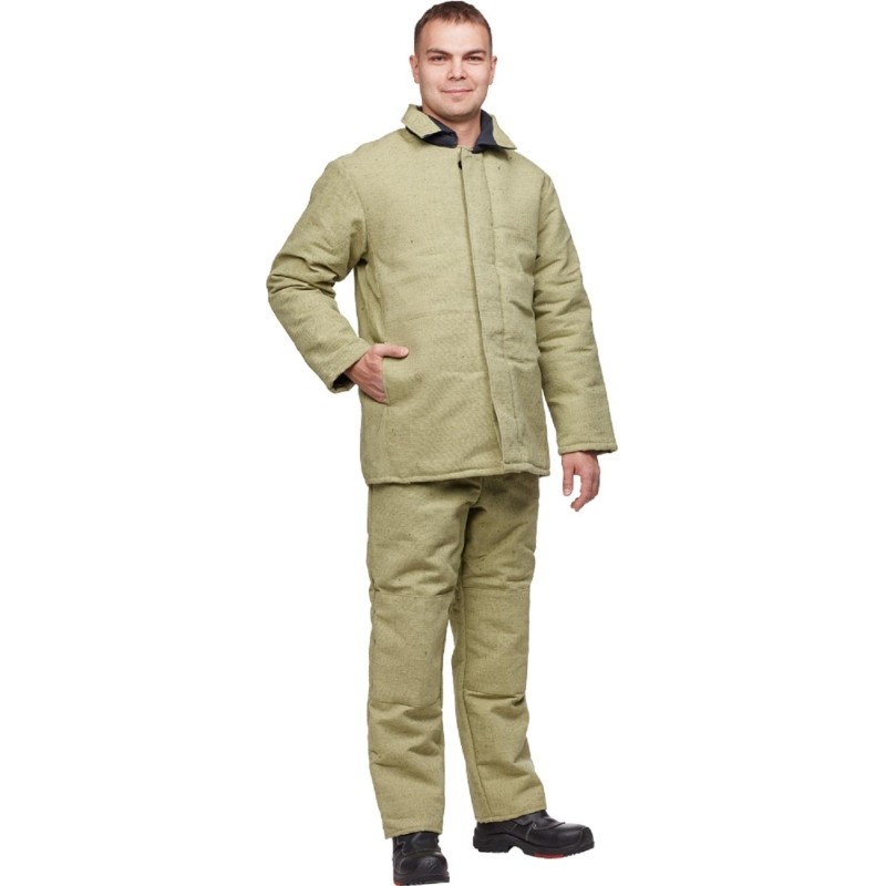 Костюм сварщика брезентовый утепл. кур/бр (модель КС02ПР) (48-50) 182-188