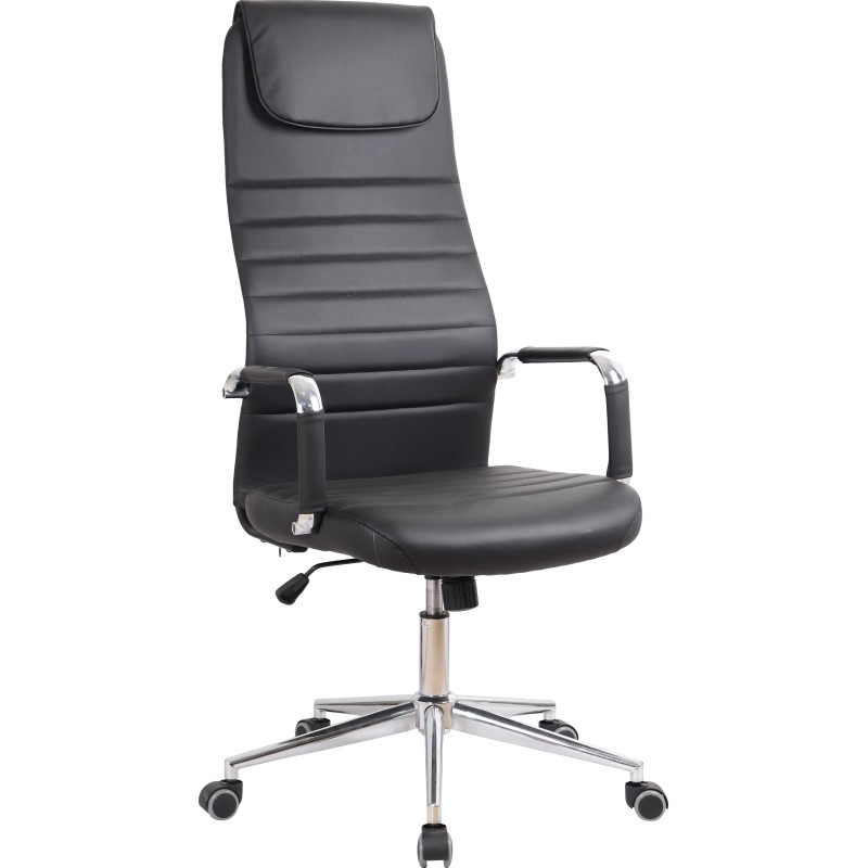 Кресло BN_SH_EChair-565 TPU кожзам черный, хром