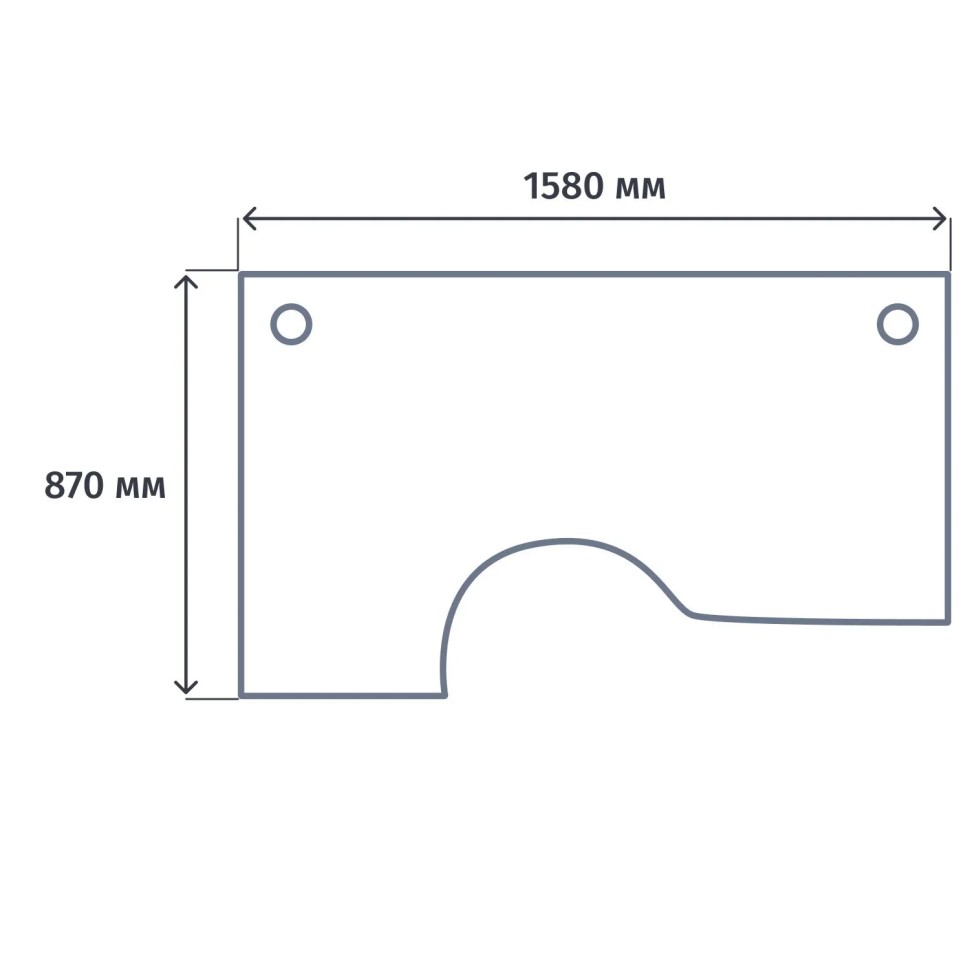 Стол эргономичный EVO прав 254S114DK/GU 1580х670(870)x755 Дуб Пасад/Кашемир
