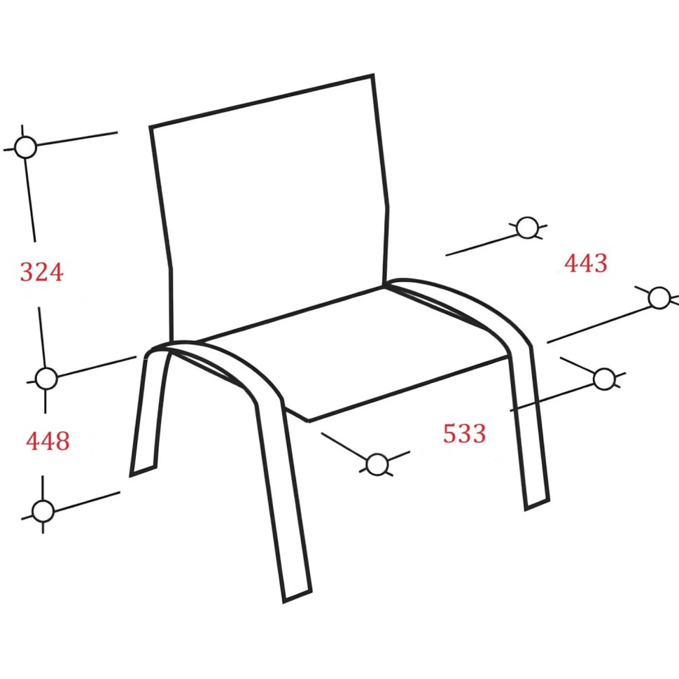 Стул UD_Аскона (СМ 7/7-02) каркас черный, к/з черный