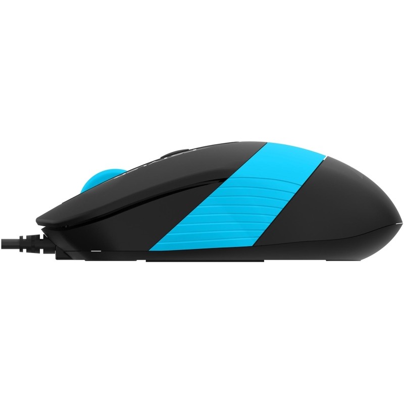 Мышь компьютерная A4Tech Fstyler FM10S черный/голубой 1600dpi USB (4but)