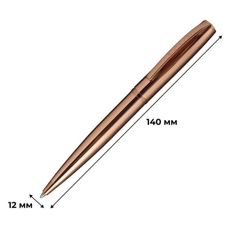 Ручка шариковая автомат. SIENNA 1мм,синяя,корп.роз золото,в фут. 20-0356/13