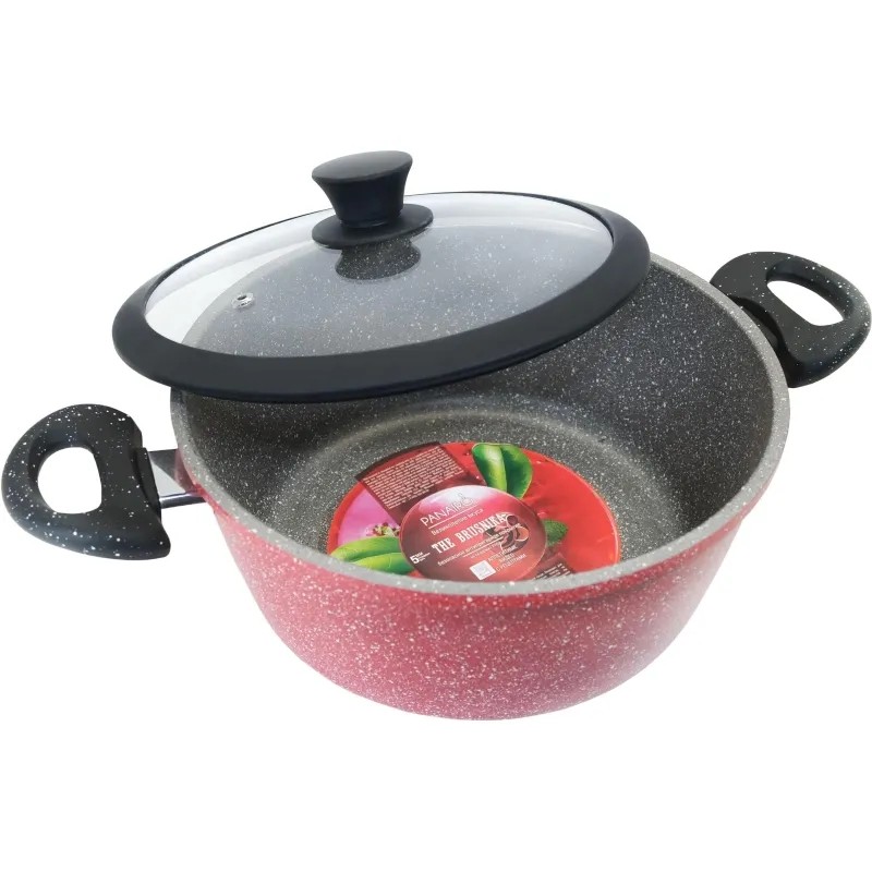 Кастрюля 4л Panairo The Brusnika c крышкой и ненагрев. ручками soft-touch