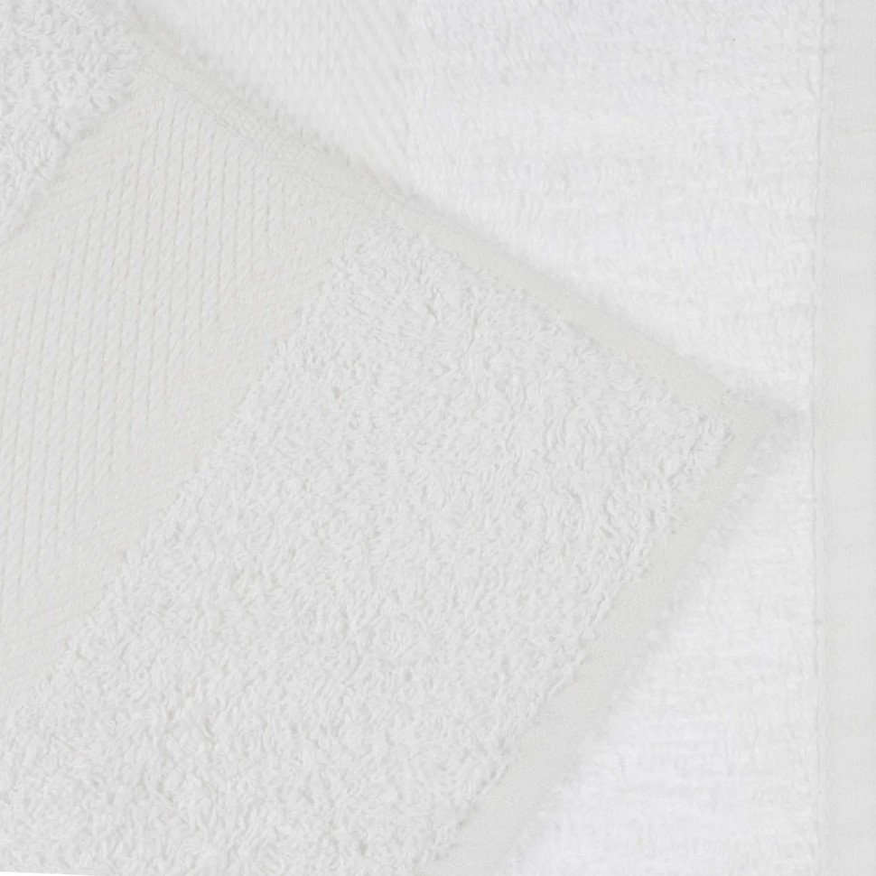 Набор полотенец махровых бордюр 440 г/м2, 50х90 белый, 10шт Набор полотенец махровых бордюр 440 г/м2, 50х90 белый, 10шт