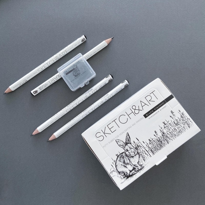 Ластик-клячка художественный SKETCH&amp;ART в пластиковой коробочке 42-0042