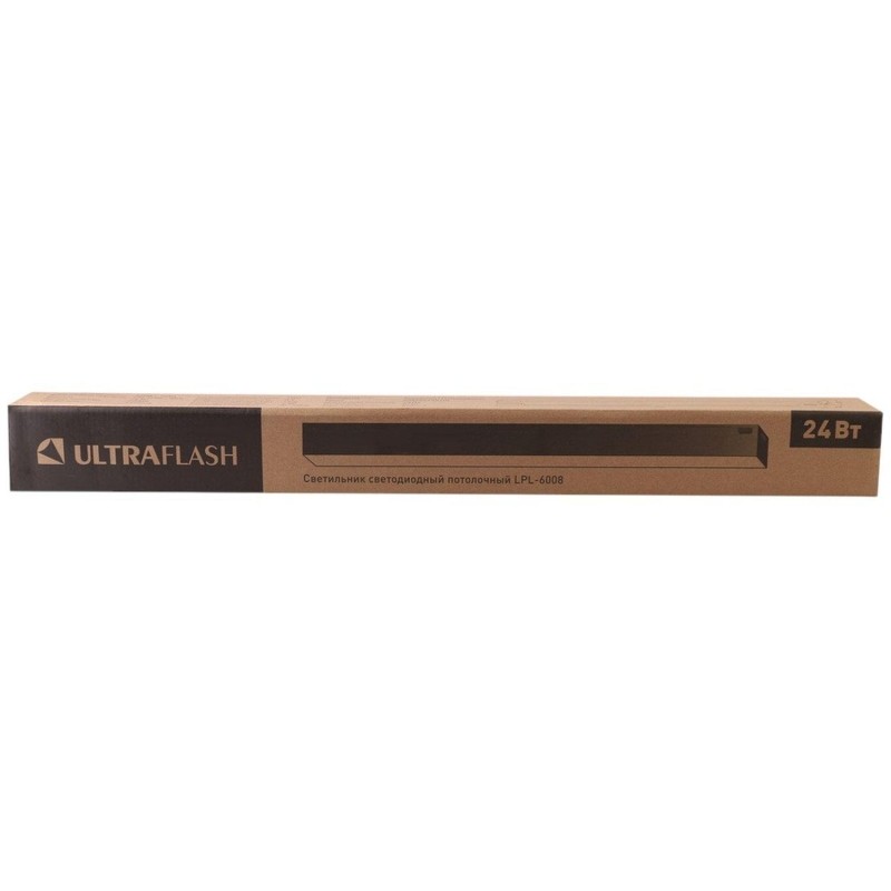 Cветильник светодиодный 600x55x55,24Вт,4000К,LED,черный Ultraflash LPL-6008