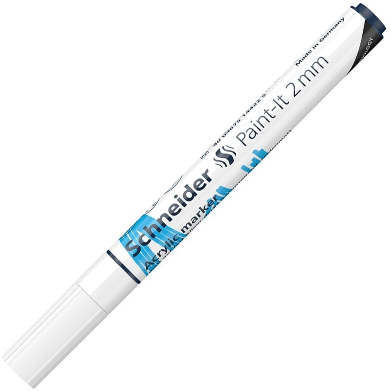 Маркер акриловый Schneider Paint-It 310 2мм пулевидный белый 120149