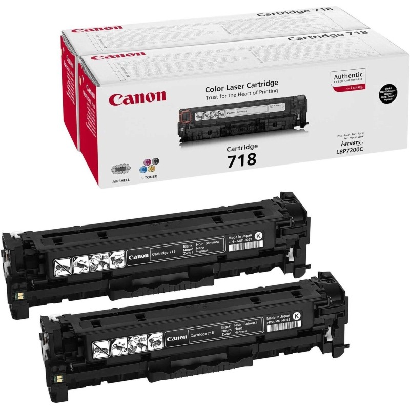 Картридж лазерный Canon 718 2662B005 чер. (2шт/уп.)