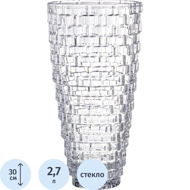 Ваза Saphir 15х15х30 см, 695-056