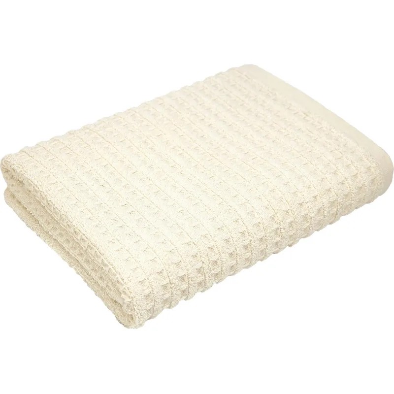 Полотенце махровое УЗБ Рельеф,M 50х80 крем,162474
