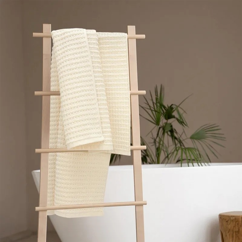 Полотенце махровое УЗБ Рельеф,M 50х80 крем,162474