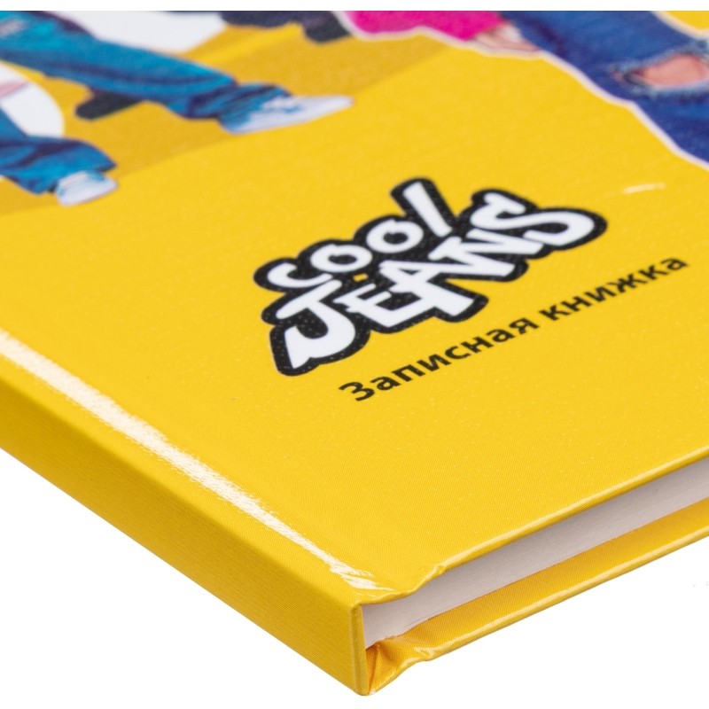 Записная книжка А5 80л.IDOLS 7БЦ, глянц.ламинир,лен,б/линовки 80-1720