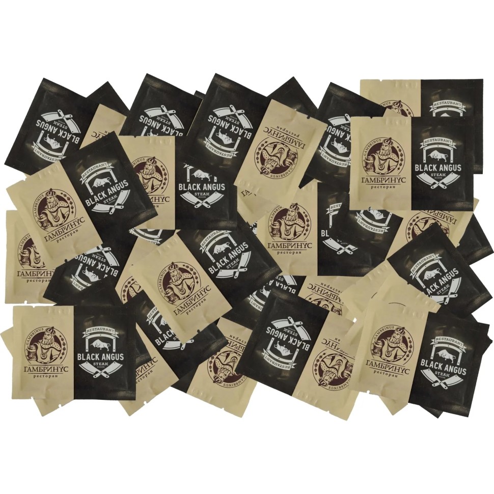 Салфетки влажные с лого Гамбринус 80x60 мм освеж. (1200шт/уп)