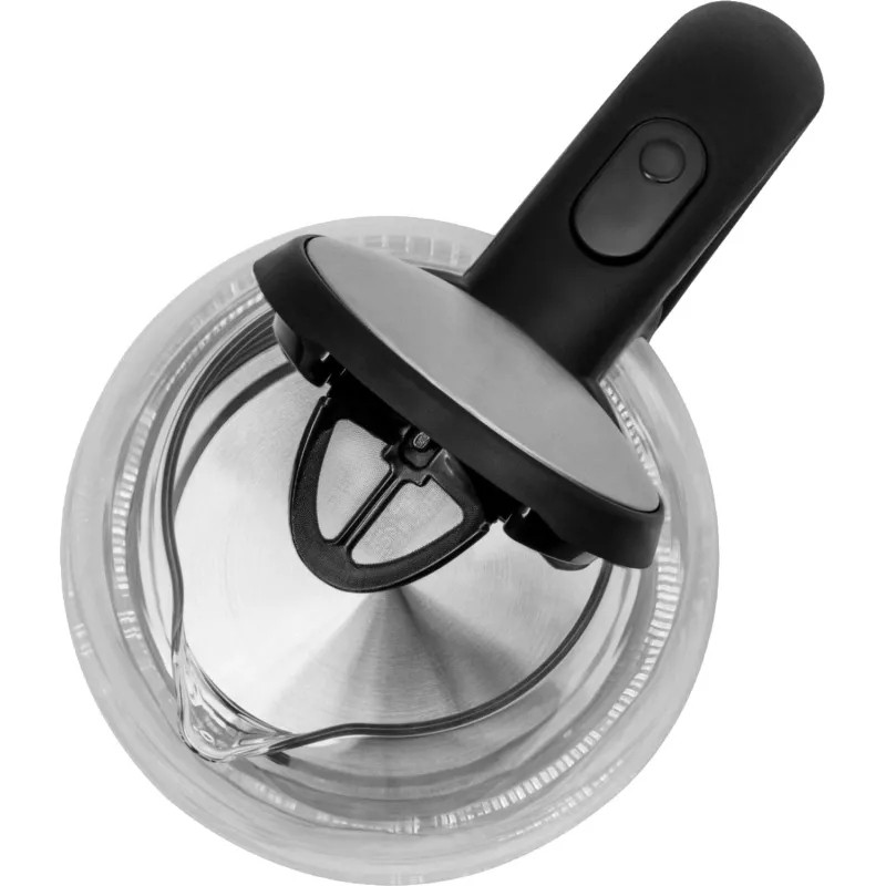 Чайник Vitek VT-7046 1.7л. 2200Вт прозрачный/черный (пластик/стекло)